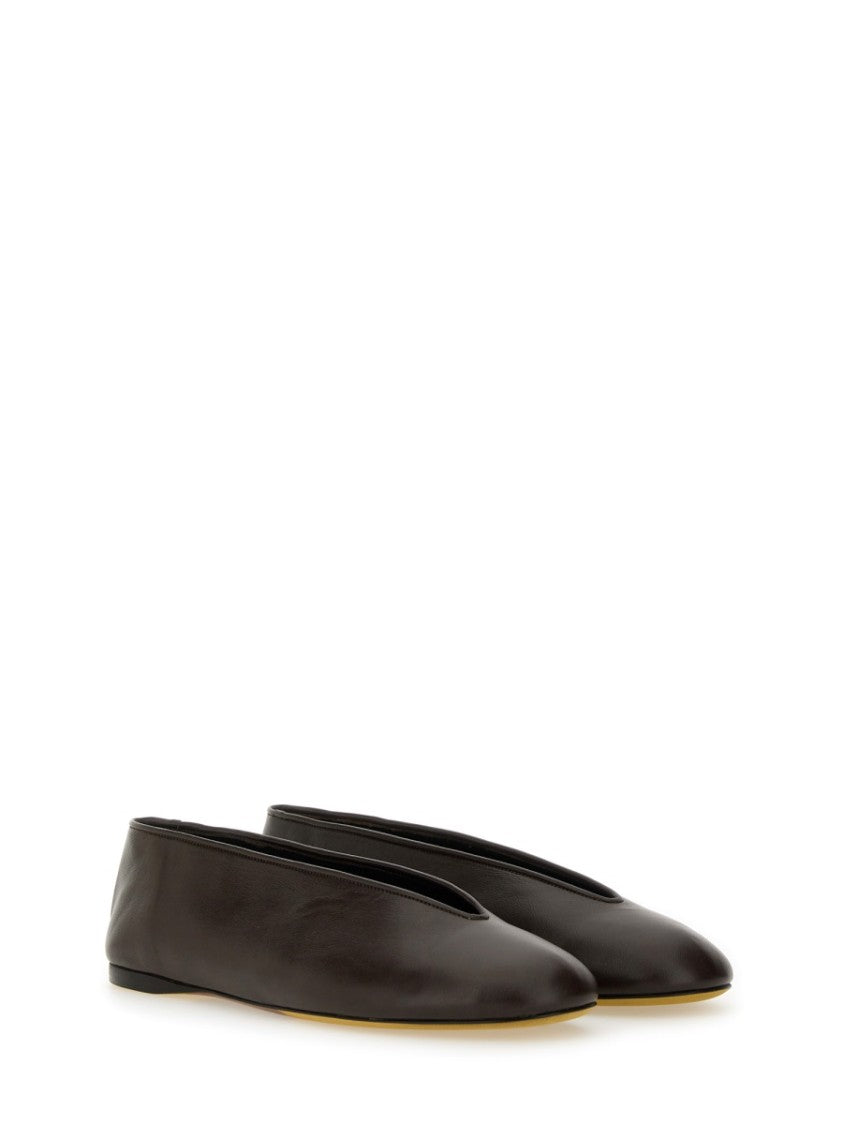 Moschino "Duck" Dancer Leather Flats