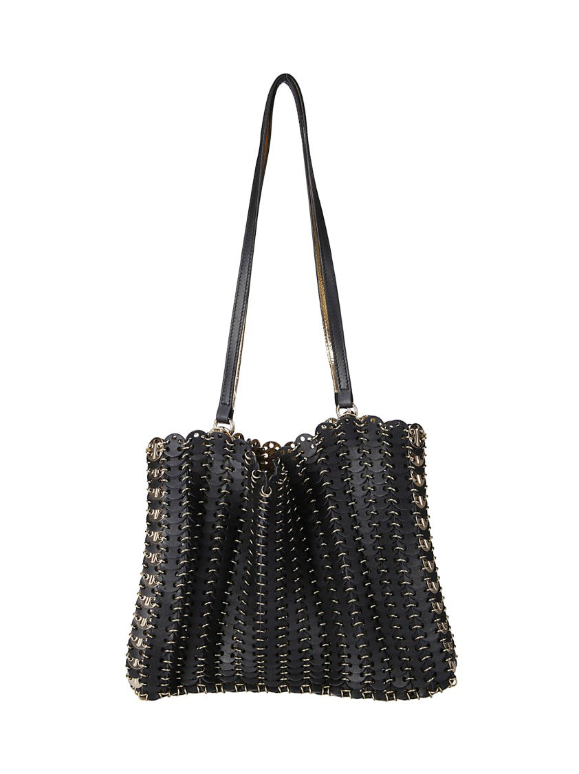 Paco Rabanne Shoulder Bag With Gold Details – Black