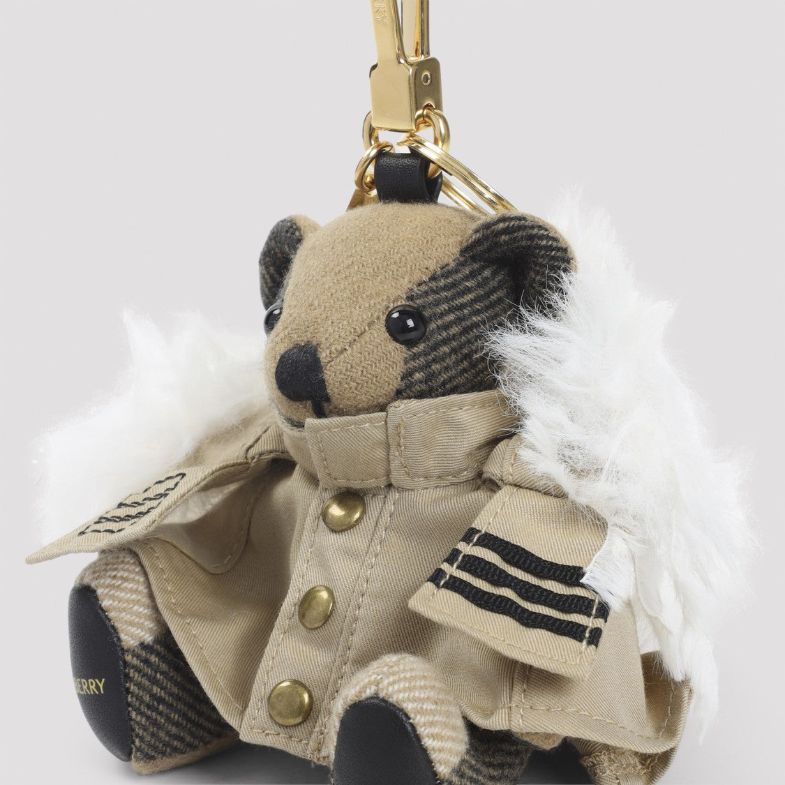 Burberry Bear-Shaped Cashmere And Cotton Clutch