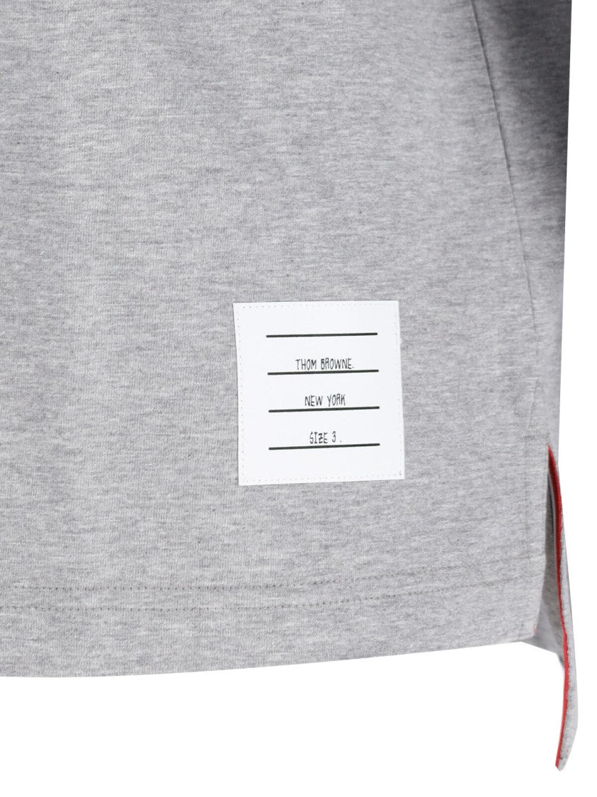 Thom Browne Logo T-Shirt – Grey