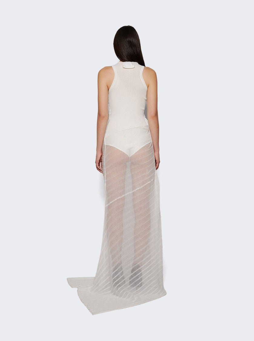 Victoria Beckham Sleeveless Gathered Detail Dress White