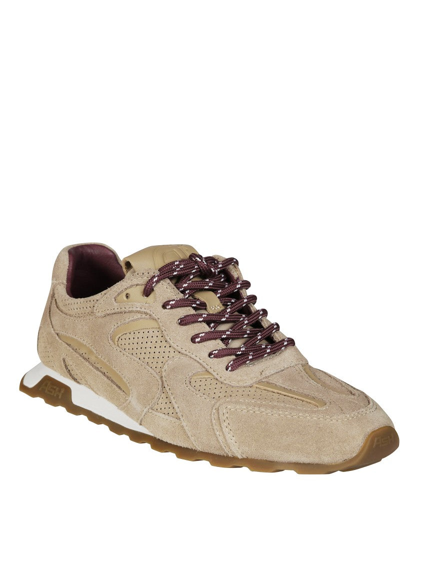 Ash Low-Profile Suede Sneakers With Perforated Detailing