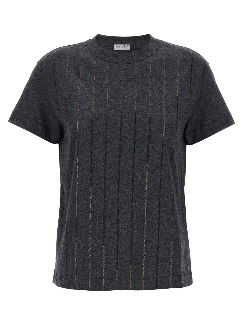 Brunello Cucinelli Micro Sequin T-Shirt