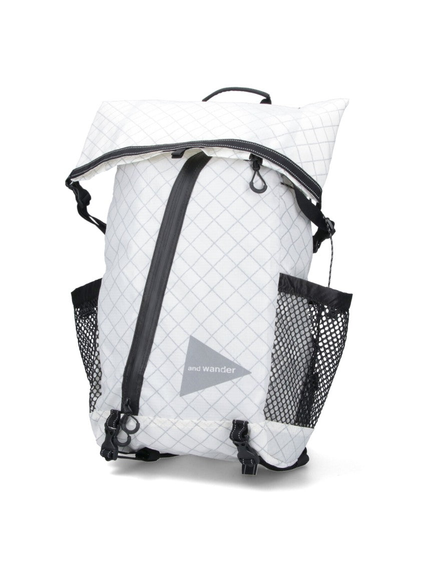 And Wander Minimalist White Bag With Smooth Texture