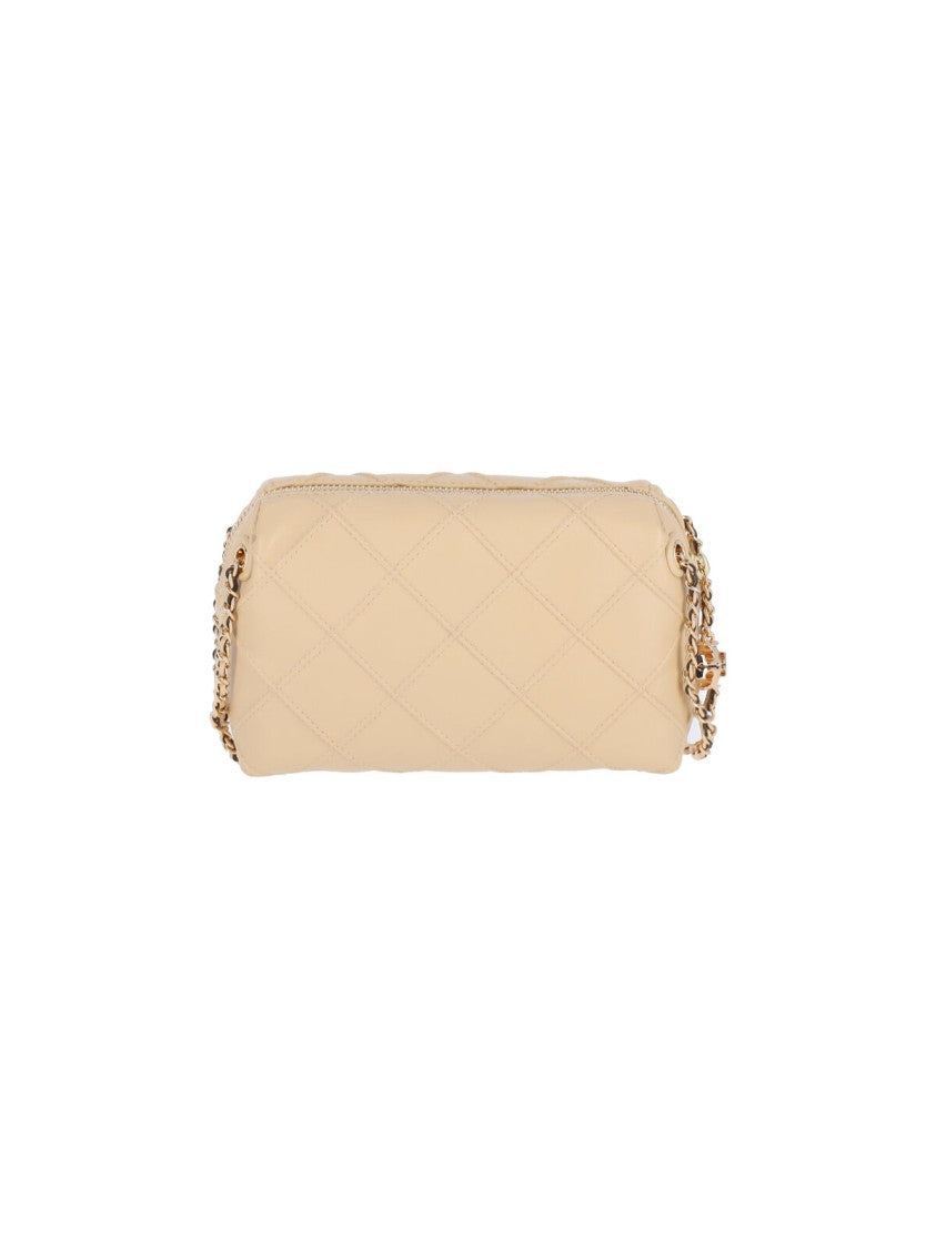 Tory Burch Mini Shoulder Bag "Fleming" – Ivory