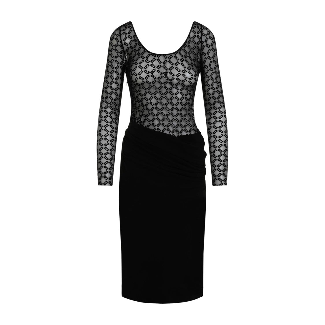Givenchy Fitted Women's Dress With Semi-Sheer Bodice