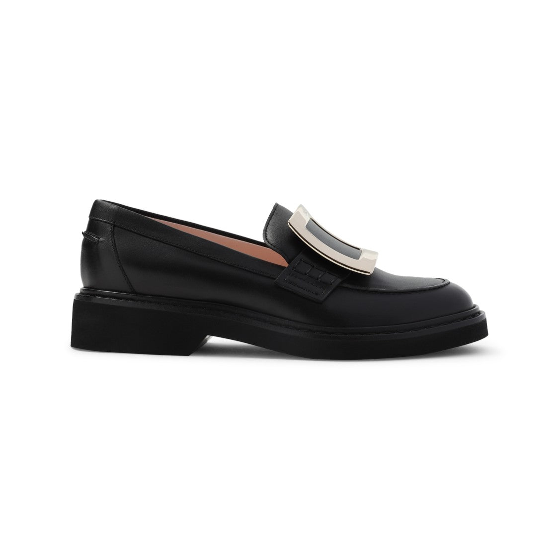 Roger Vivier Leather Loafers With Decorative Buckle
