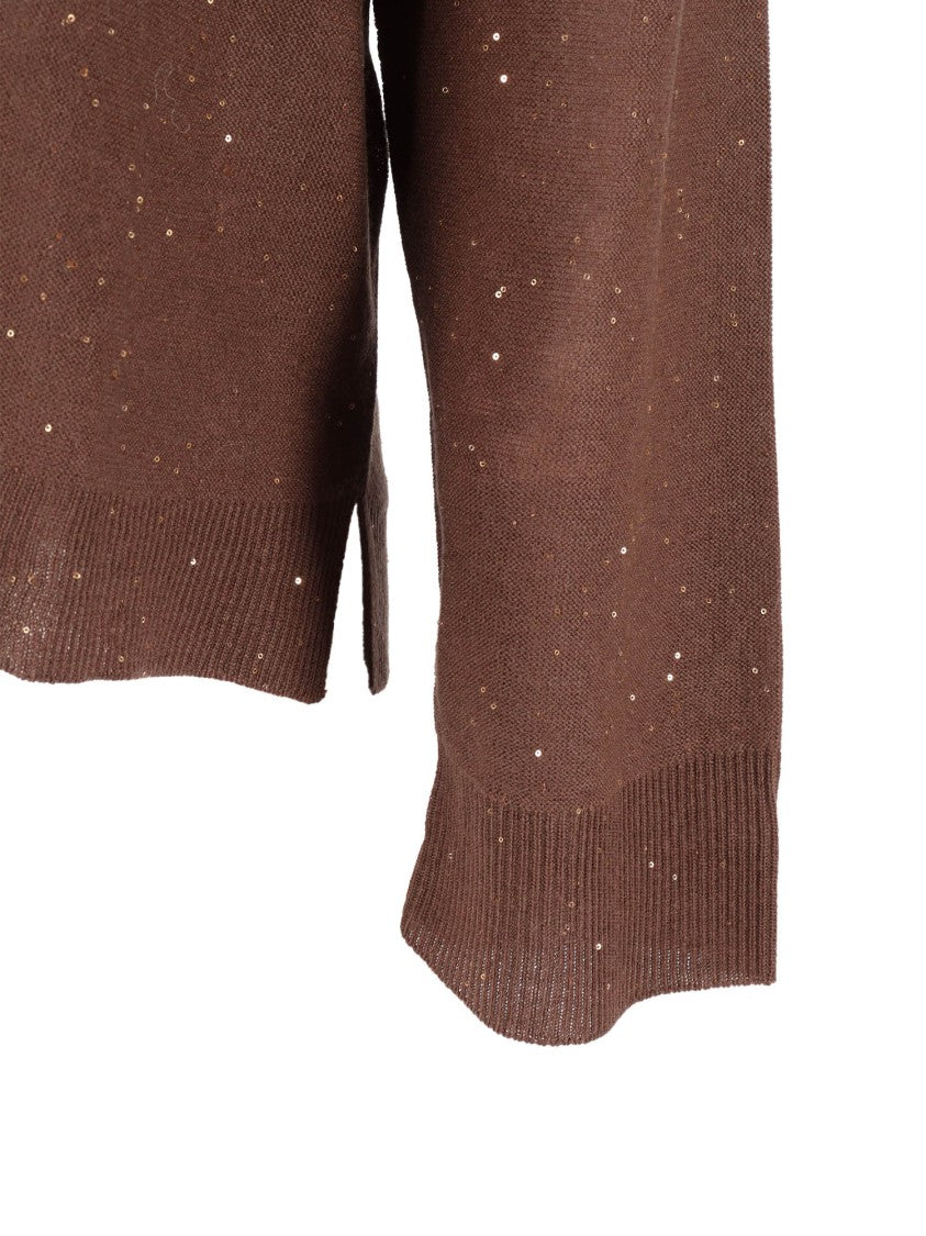 Fabiana Filippi V-Neck Wool Blend Sweater