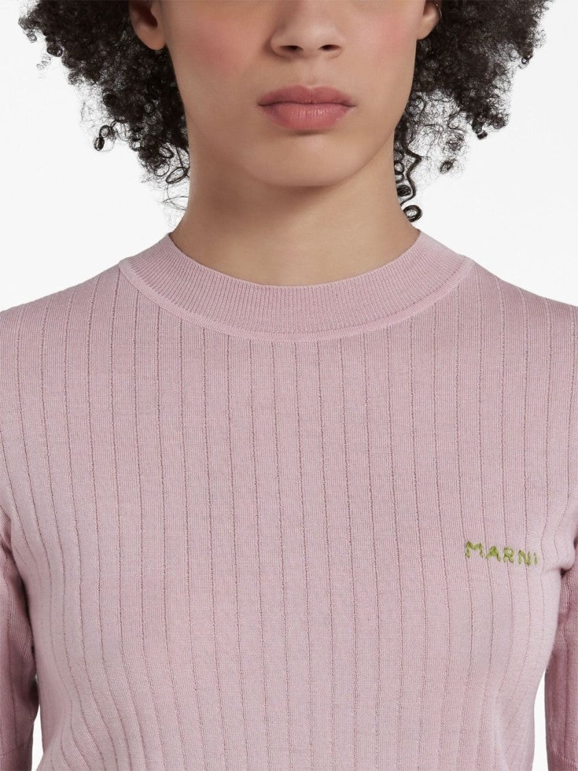Marni Pink Turtleneck Sweater