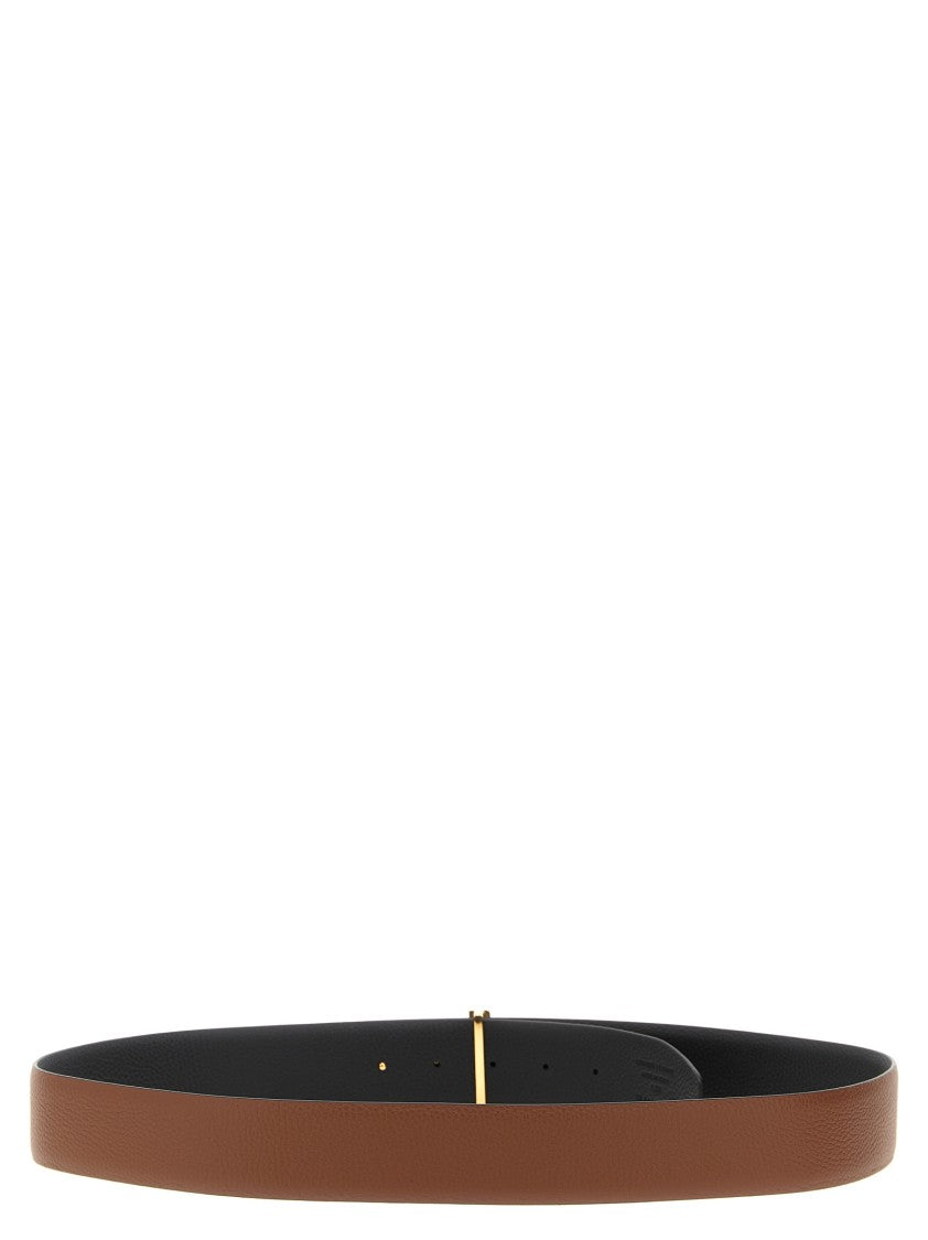 Tom Ford Logo Buckle Reversible Belt