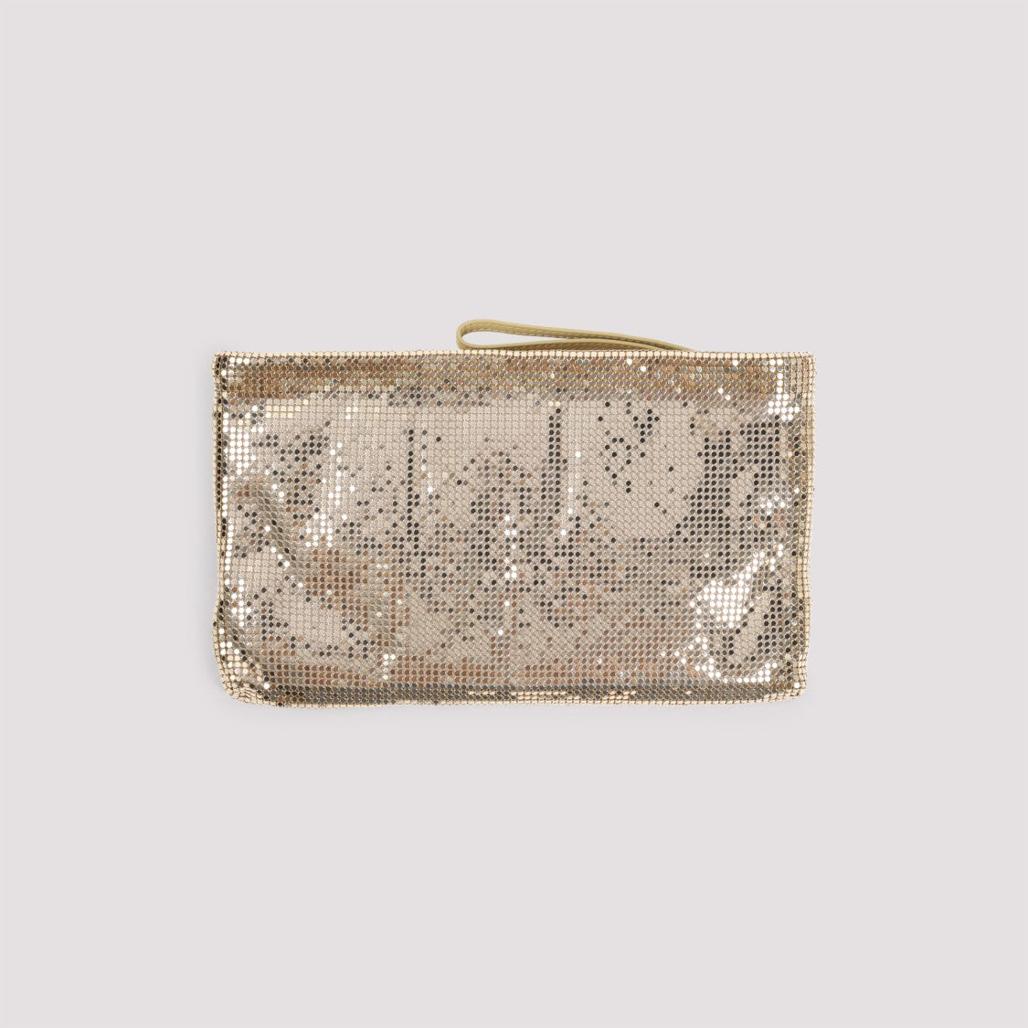 Rabanne Gold Brass Pochette Handbag