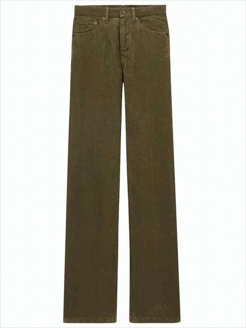 Saint Laurent Straight-Leg Pants With Classic Five-Pocket Design