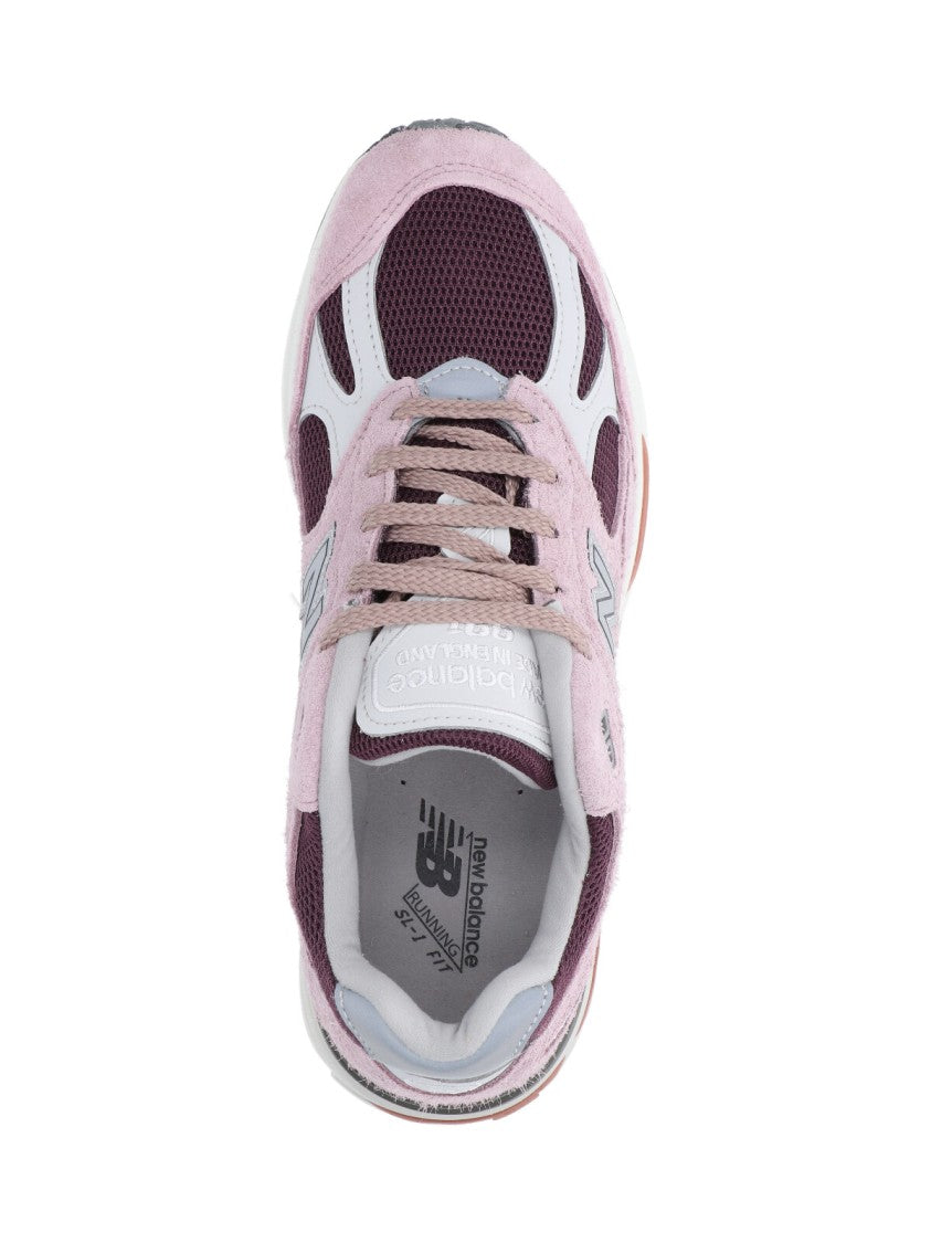 New Balance Suede And Mesh Sneakers With Iconic Branding And Textured Accents