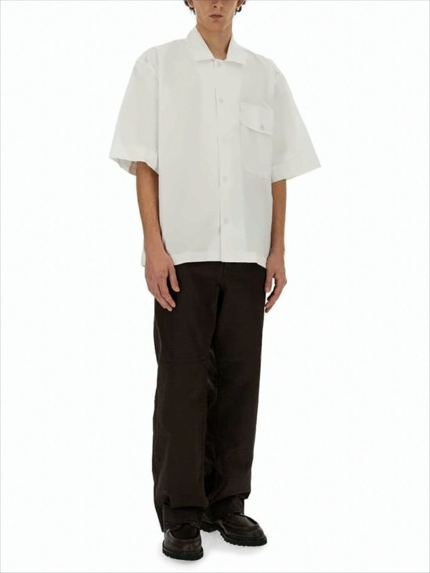 Margaret Howell Minimalist Straight-Leg Pants With Mid-Rise Waist And Wide Silhouette