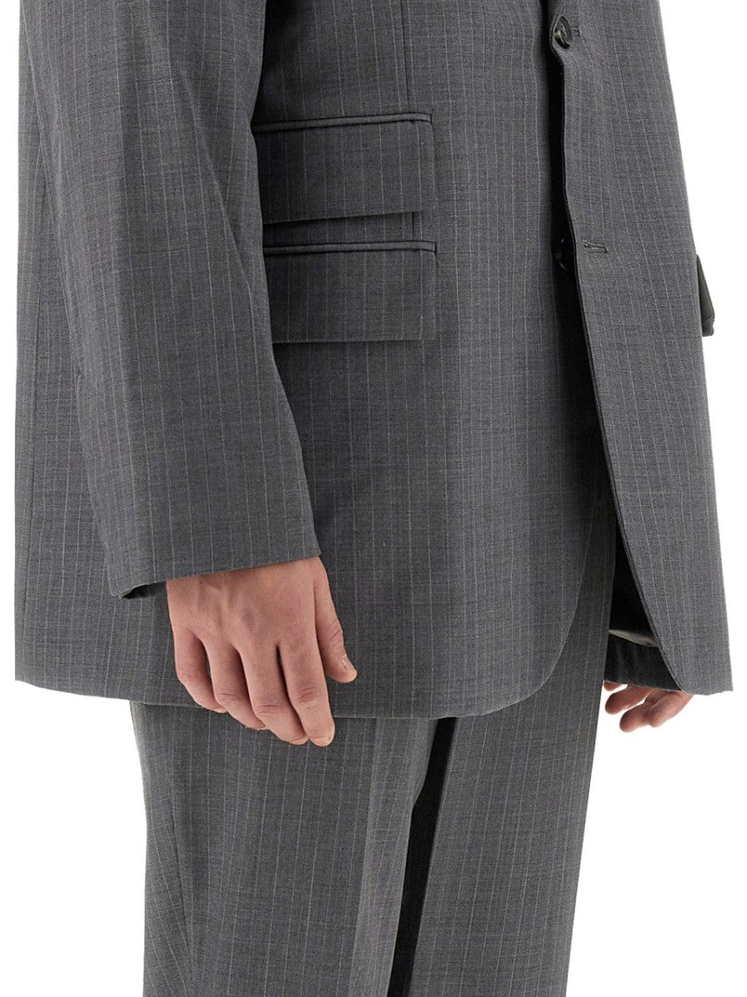 Helmut Lang Grey Virgin Wool Jacket