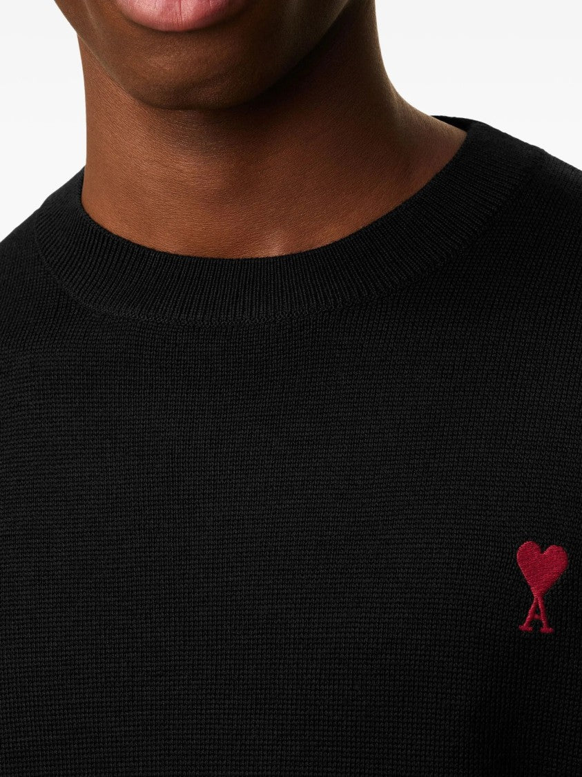 Ami Merino Wool Knit Sweater