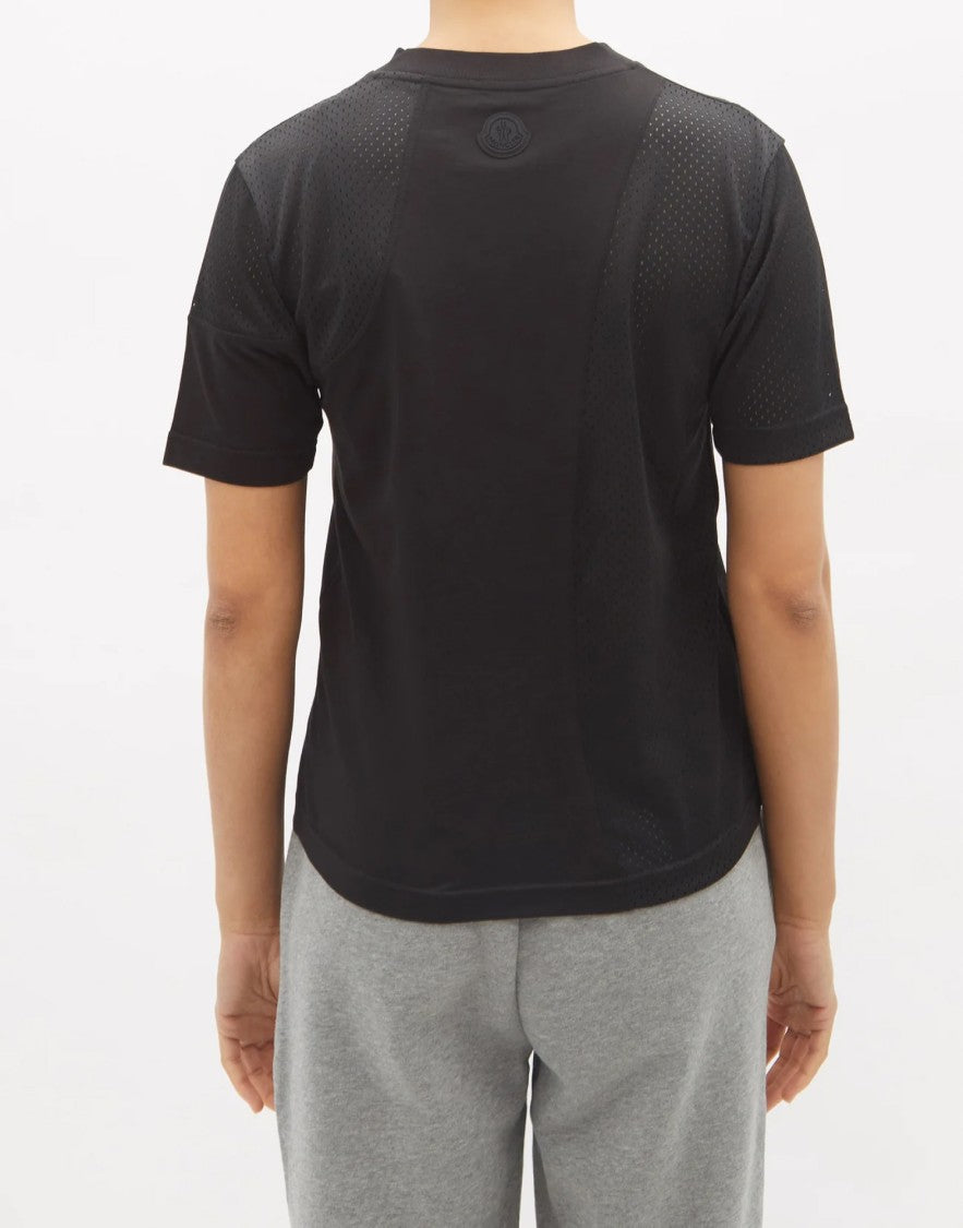 Moncler Logo Mixed Media T-Shirt