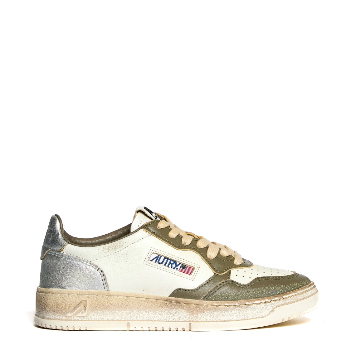 Autry Vintage Inspired Low-Top Sneakers With Textured Accents