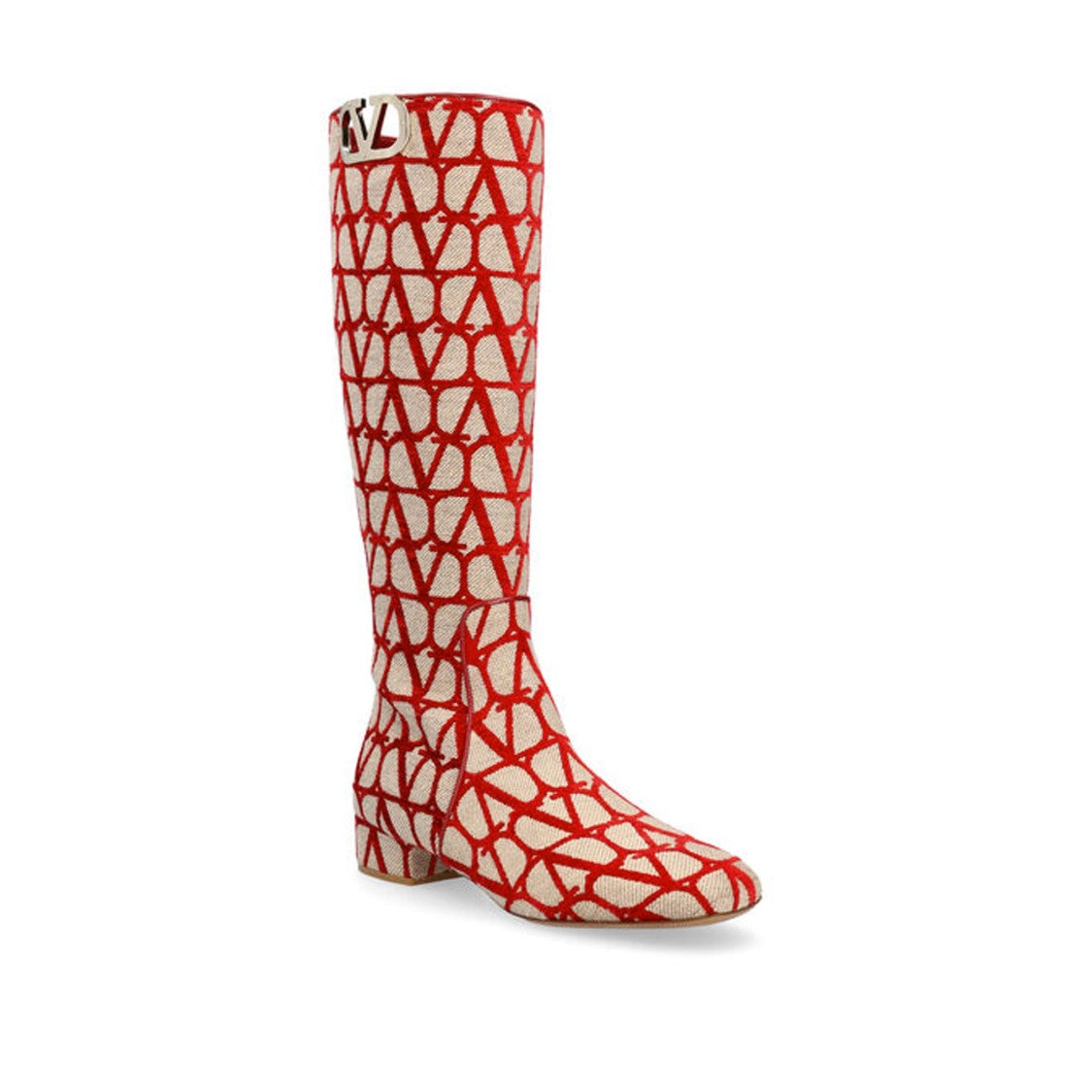 Valentino Canvas Logo Boots