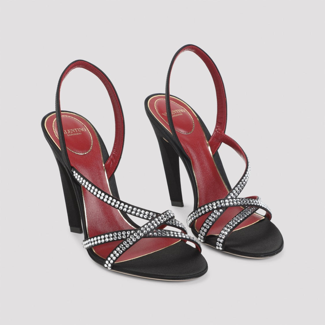 Valentino Garavani Black Viscose Sandals