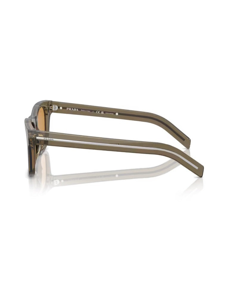 Prada Pantos Shaped Acetate Sunglasses With Triangular Accents