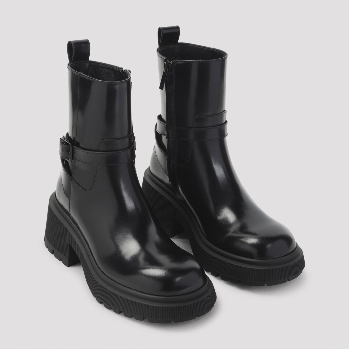 Jimmy Choo Polished Leather Ankle Boots