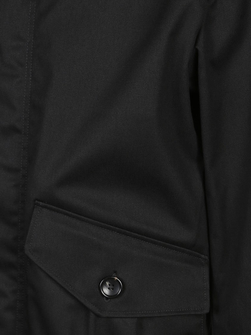 Ten C Tailored Black Surcoat With Button Closure