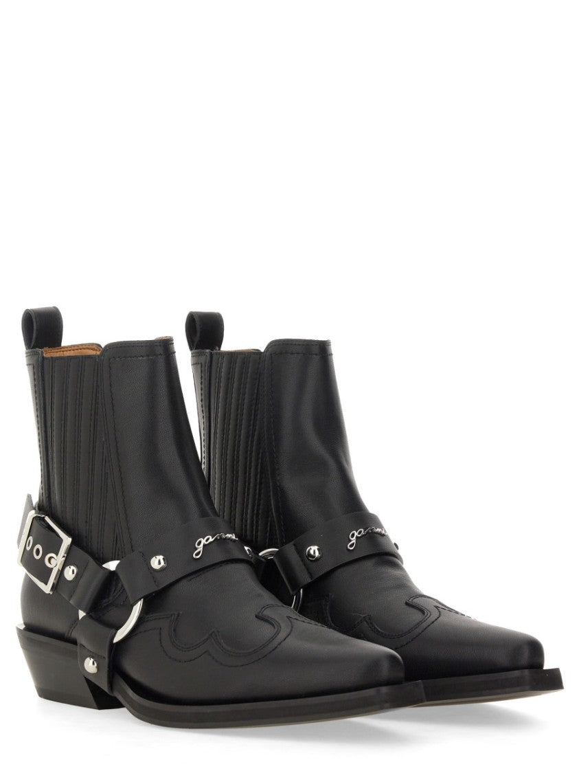 Ganni Stivale Chelsea Western Fitted