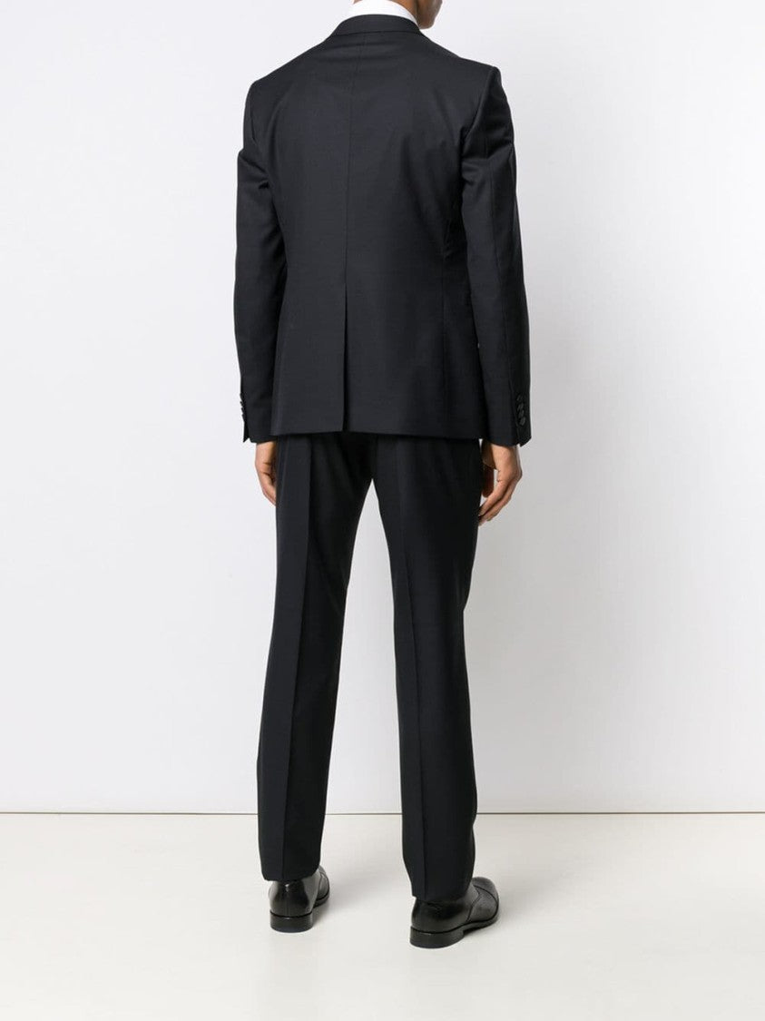 Tagliatore Tailored Black Virgin Wool Suit Set