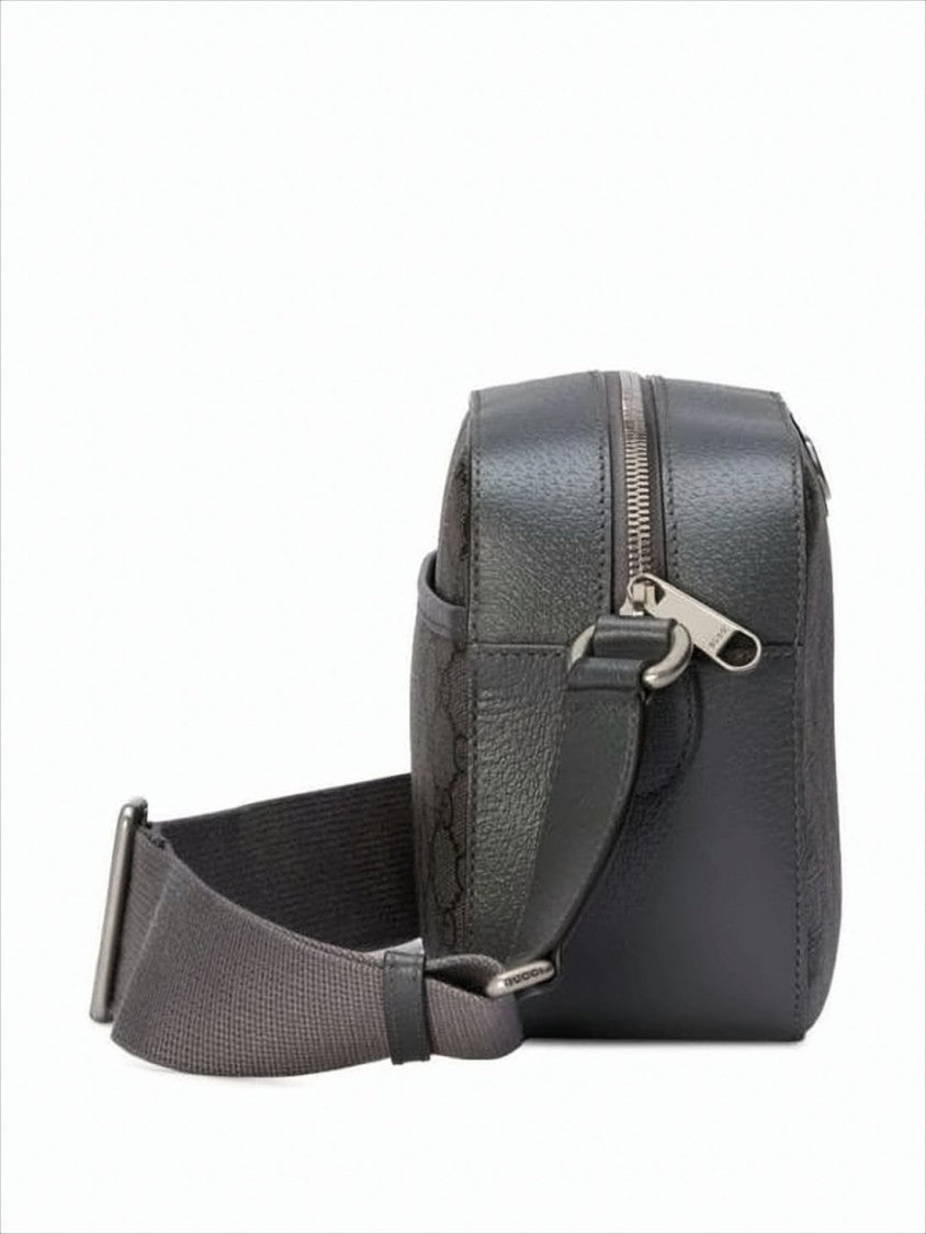 Gucci Rectangular Monogram Canvas Crossbody Bag