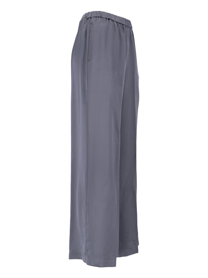 Aspesi Classic Tailored Grey Trousers With Straight Leg Cut
