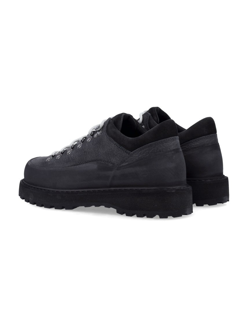 Diemme Cornaro Textured Black Low-Top Sneakers