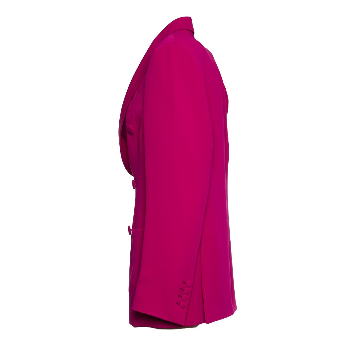 Saulina Milano Fuchsia Double-Breasted Blazer