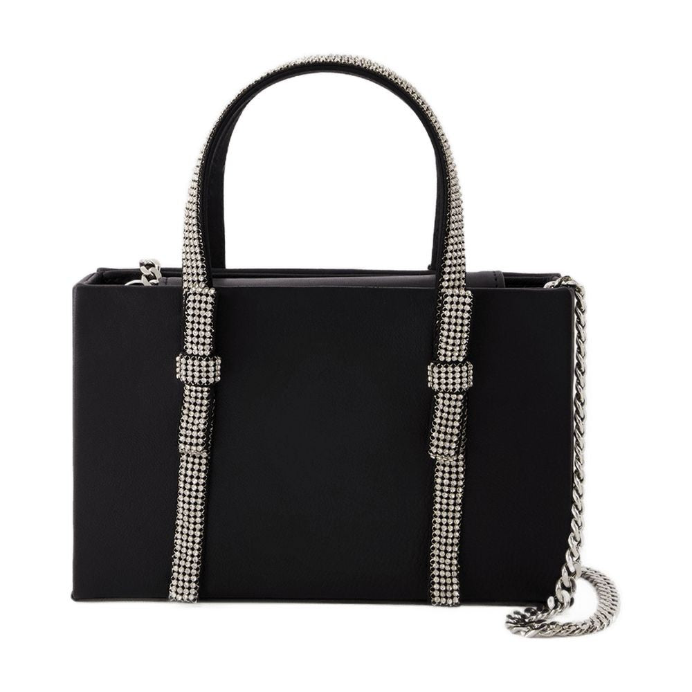 Kara Bow Midi Bag - Leather - Black