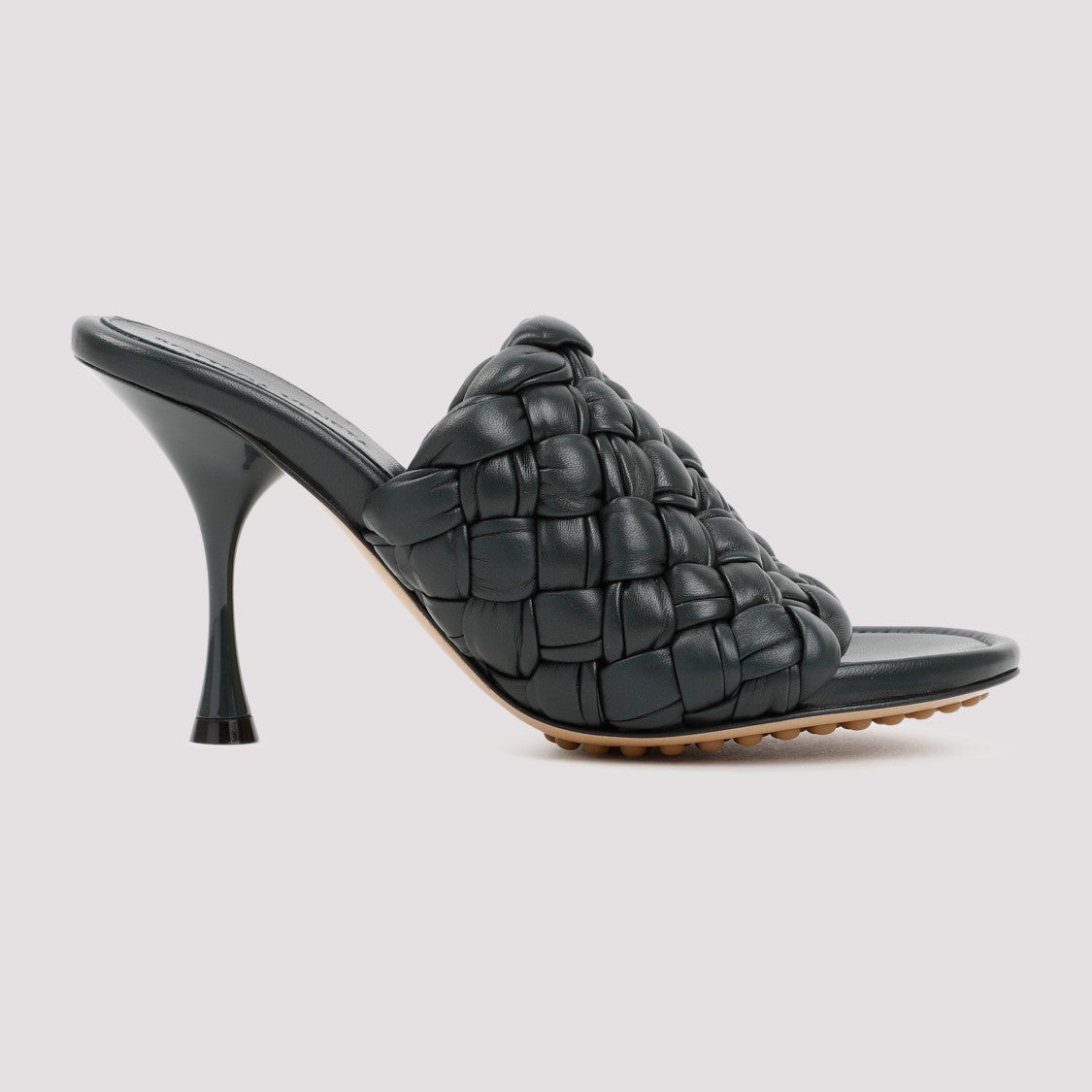 Bottega Veneta Green Leather Dot Sandals