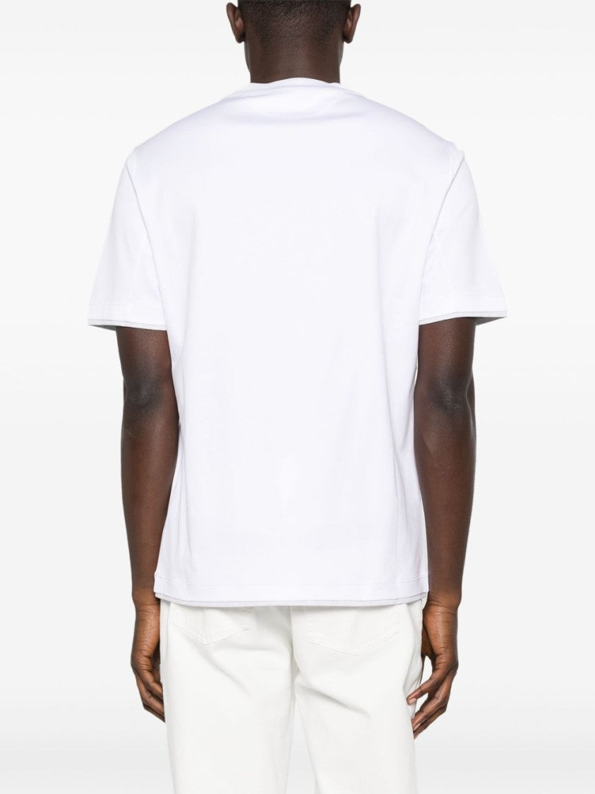 Brunello Cucinelli Cotton T-Shirt With Logo