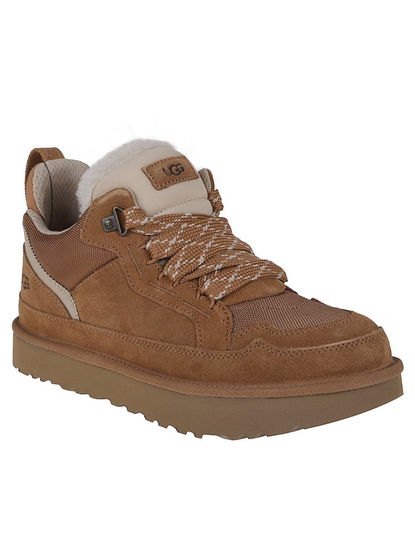 Ugg Lowmel Suede And Fabric Sneakers