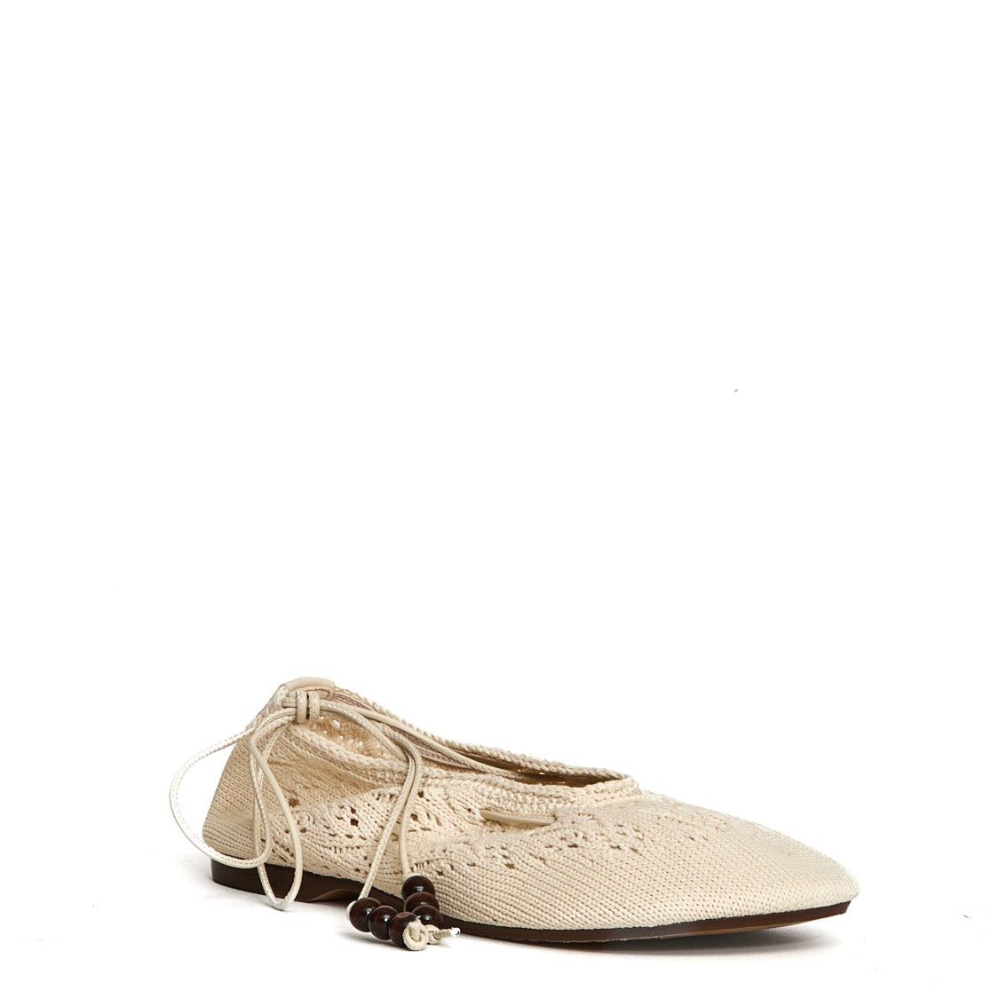 Alohas Rosemary Crochet Ballerinas With Woven Design