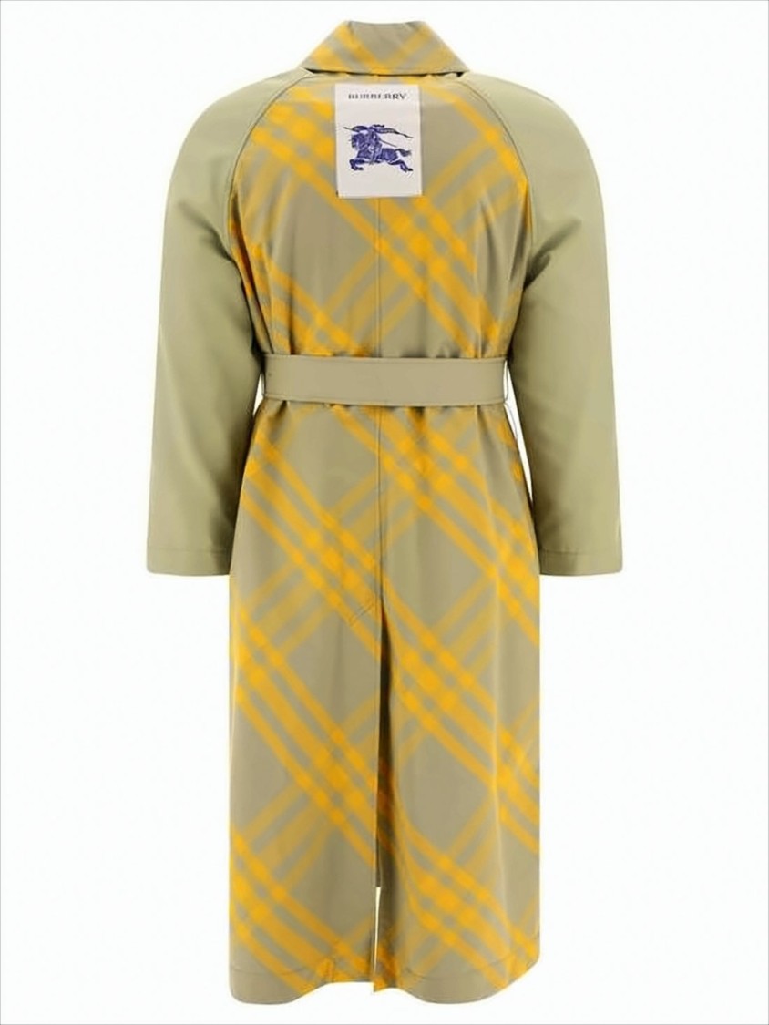 Burberry Reversible Trench Coat With Bold Plaid