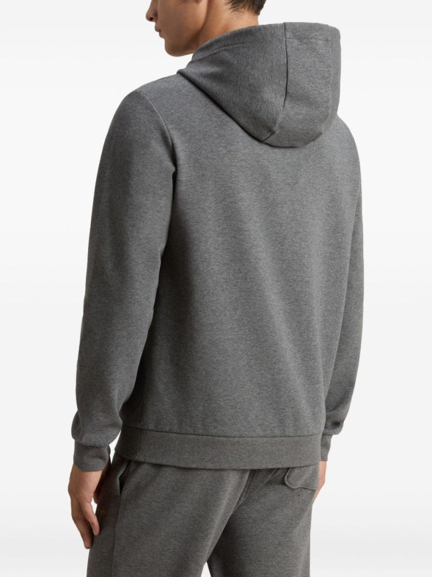 Woolrich Hooded Knitwear Sweater With Kangaroo Pocket