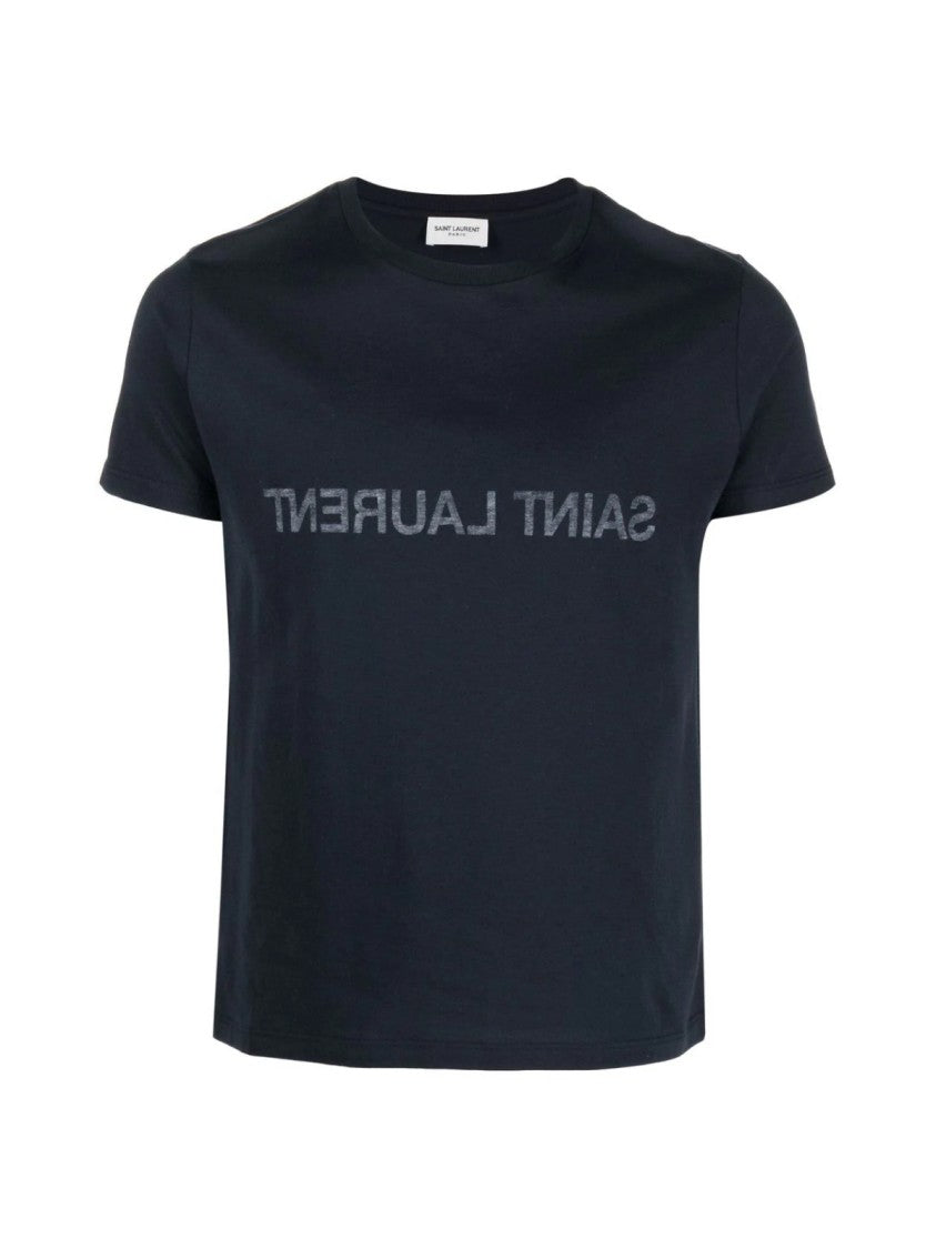 Saint Laurent Reverse Logo Print T-Shirt