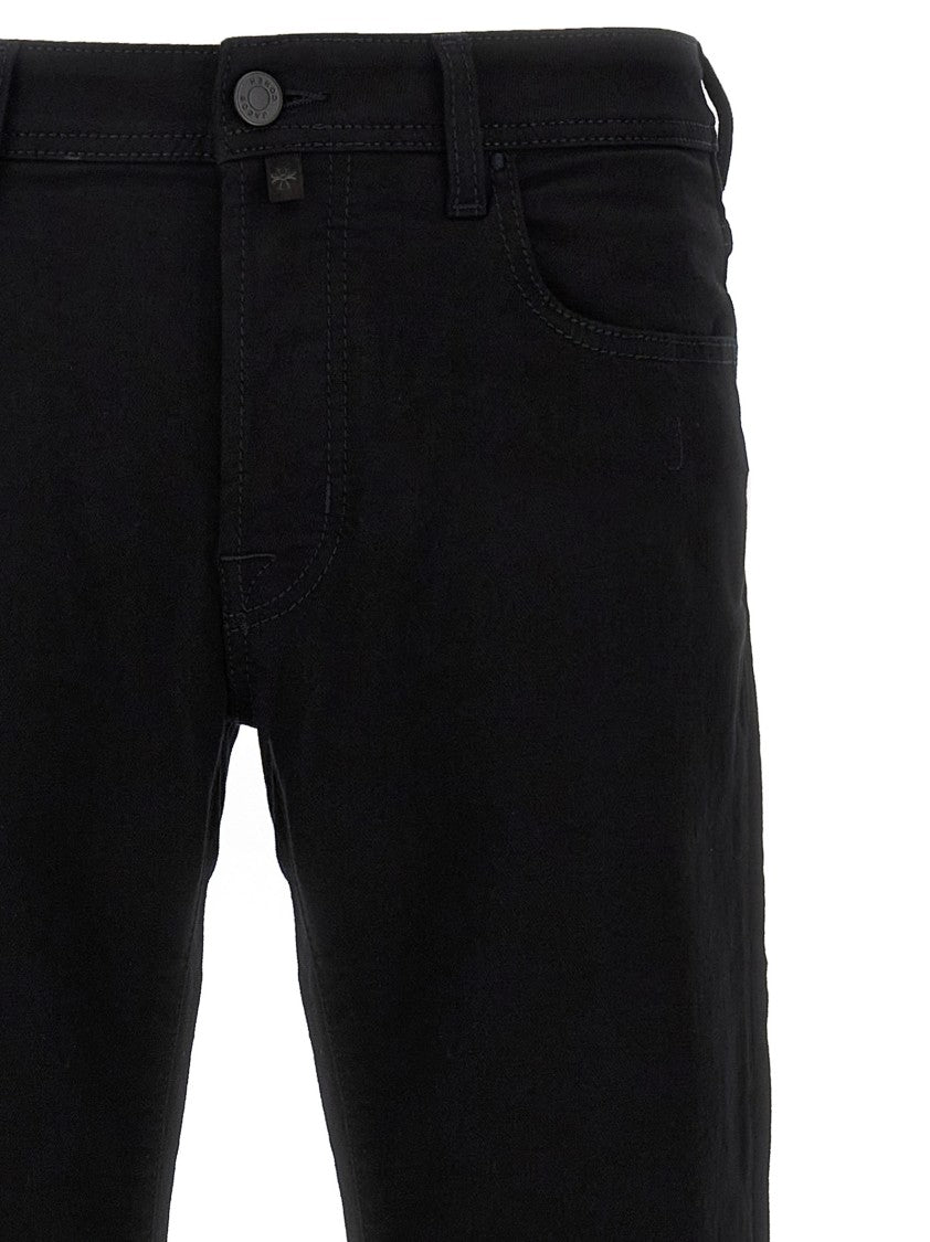Jacob Cohen Mid-Rise Slim Fit Black Denim Jeans