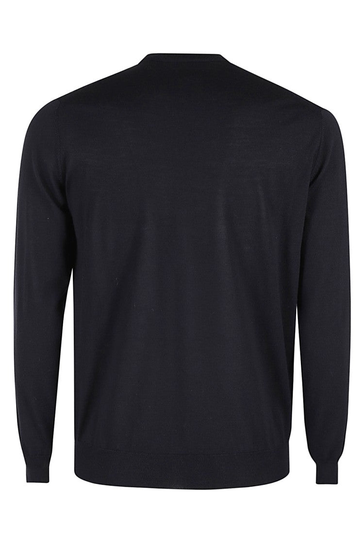 Filippo De Laurentis Superfine Merino Wool Crew Neck Sweater