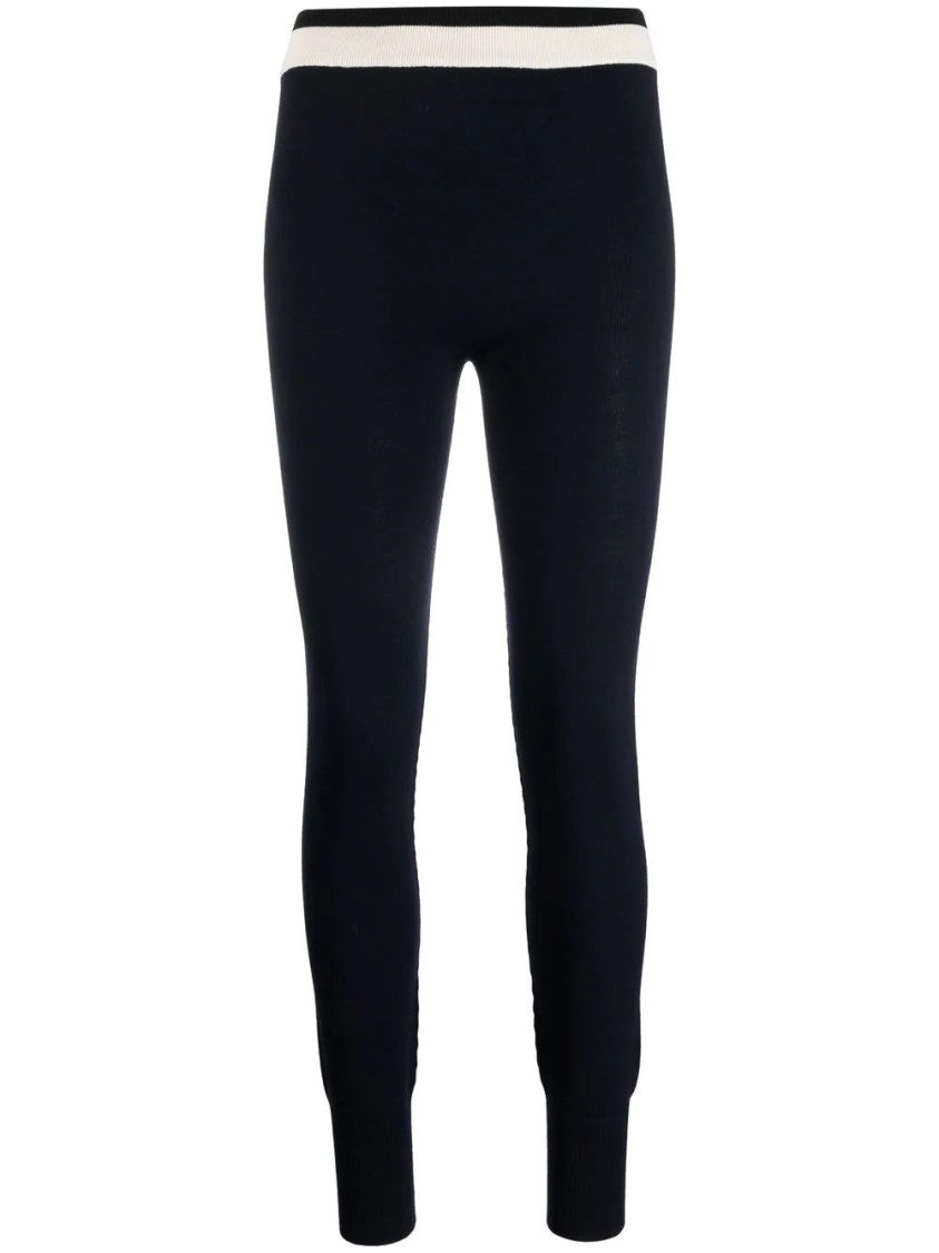 Jil Sander Slim Tapered Black Trousers With Ribbed Texture And Contrast Stripe