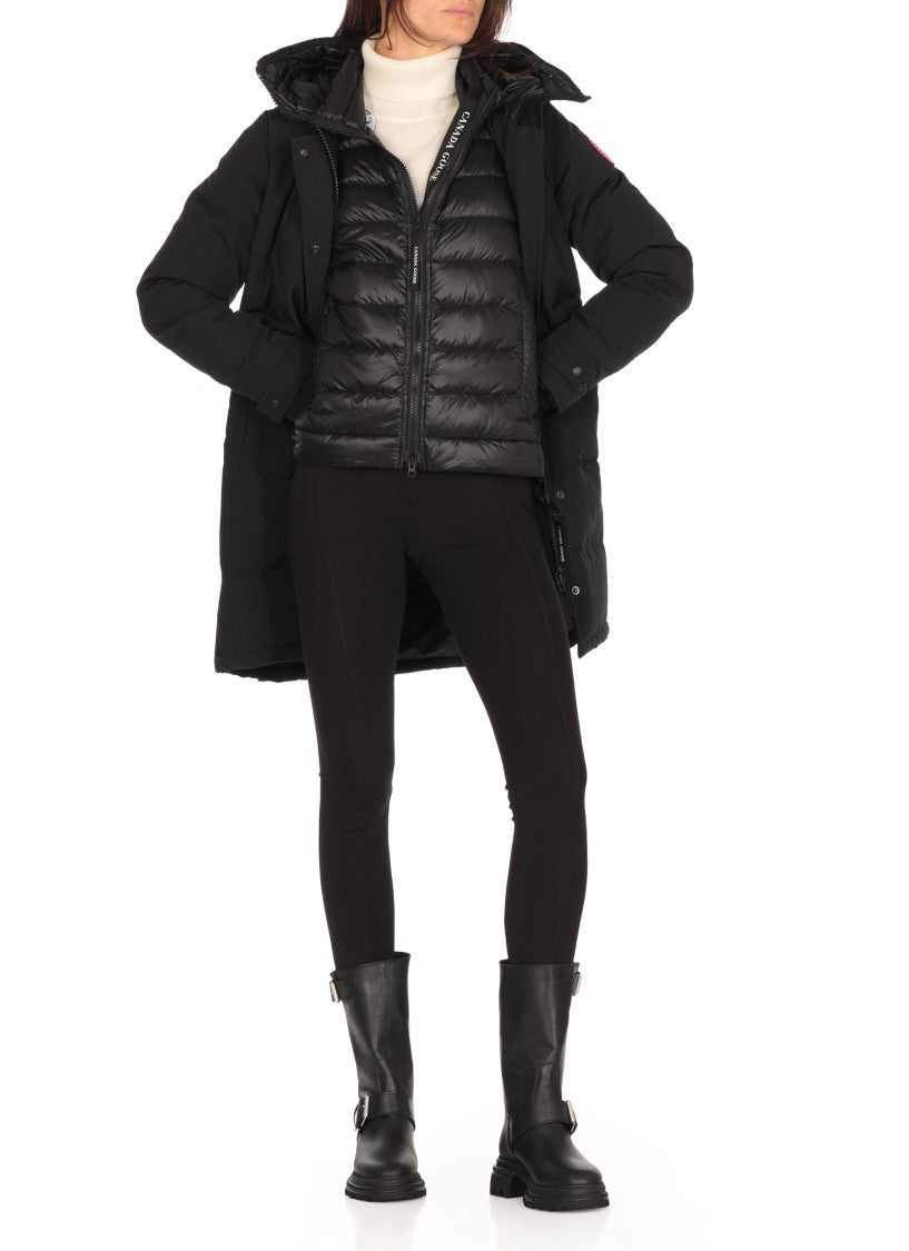 Canada Goose Black Tesh Fabric Shelburne Down Jacket