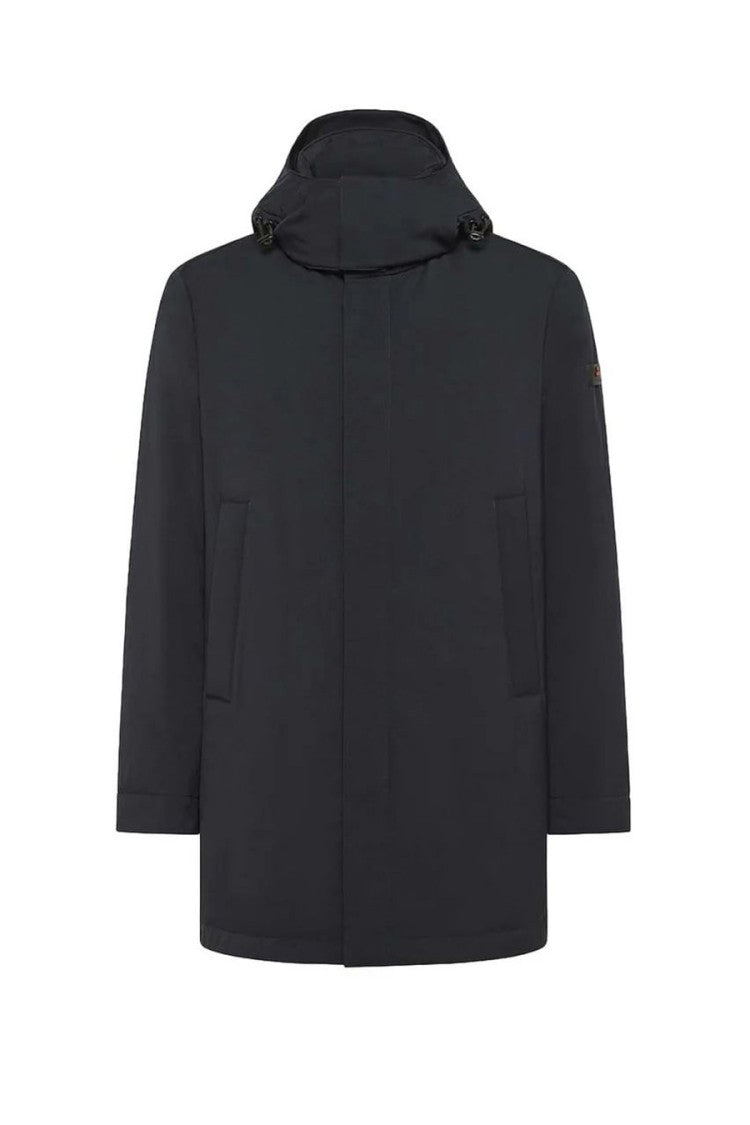 Peuterey Modern Black Jacket With High Collar