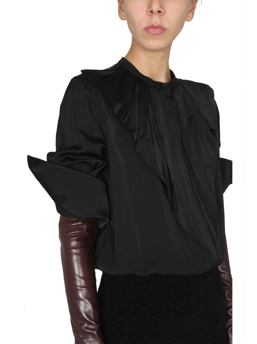 Jil Sander Ruffled Long-Sleeved Shirt
