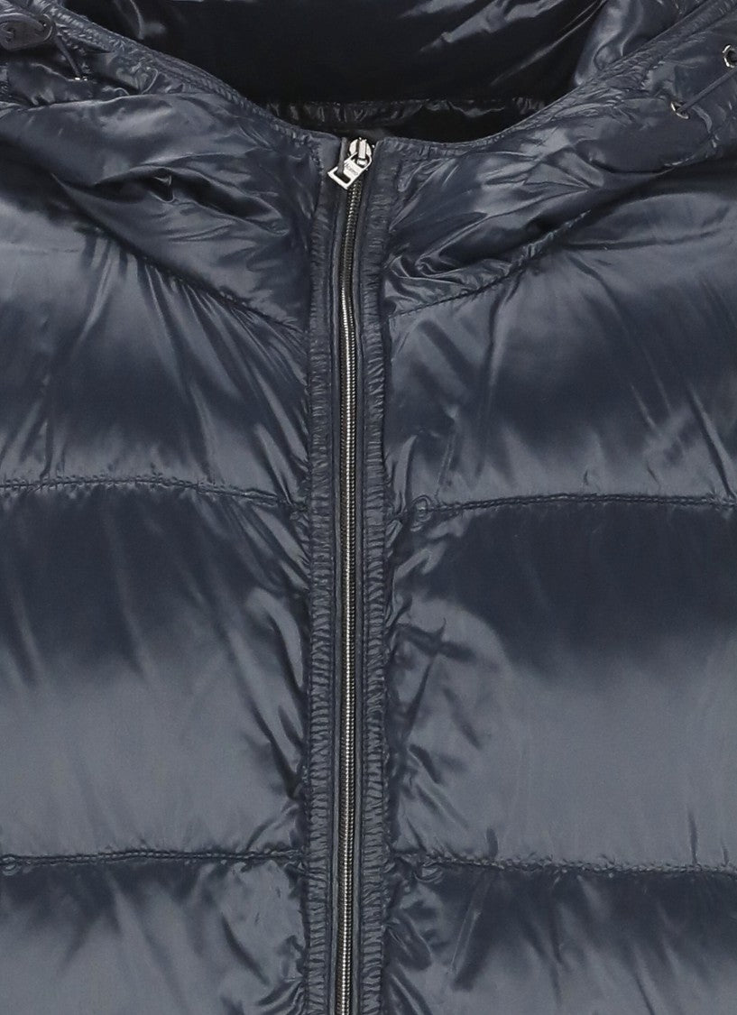 Herno Contemporary Quilted Vest With Adjustable Hood