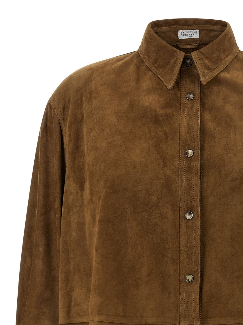 Brunello Cucinelli Suede Shirt