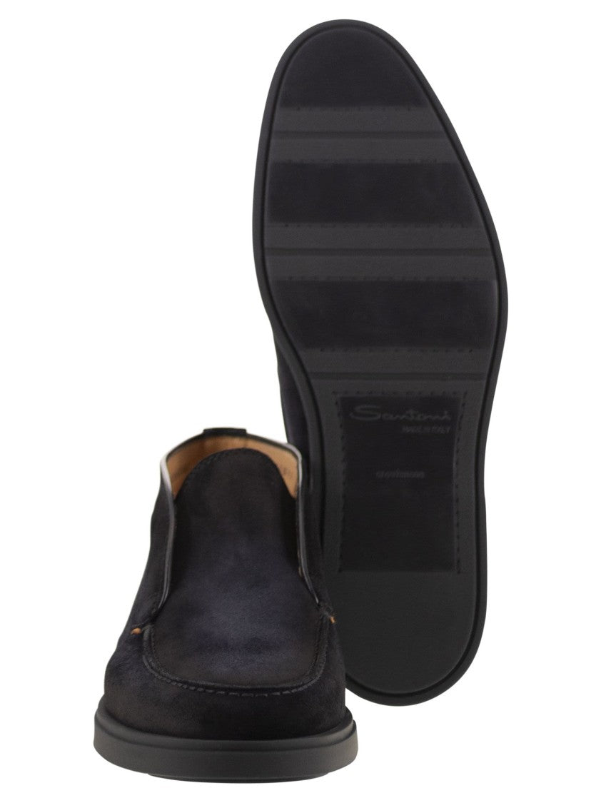 Santoni Suede Leather Desert Boot